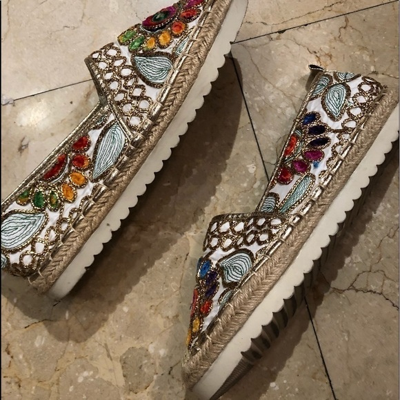 Patrizia By Spring Step Embroidered Espadrilles Size 38 - Picture 9 of 12